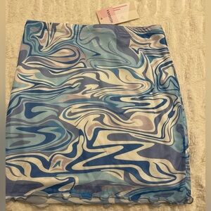 Wdirara blue skirt size medium NWT